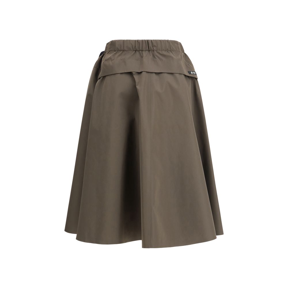 Prada Bicolor Recycled Polyester Midi Skirt - immagine 2