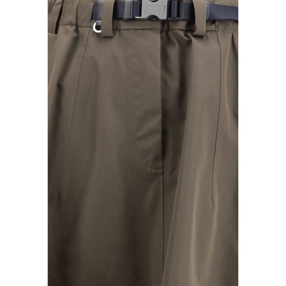 Prada Bicolor Recycled Polyester Midi Skirt - immagine 3