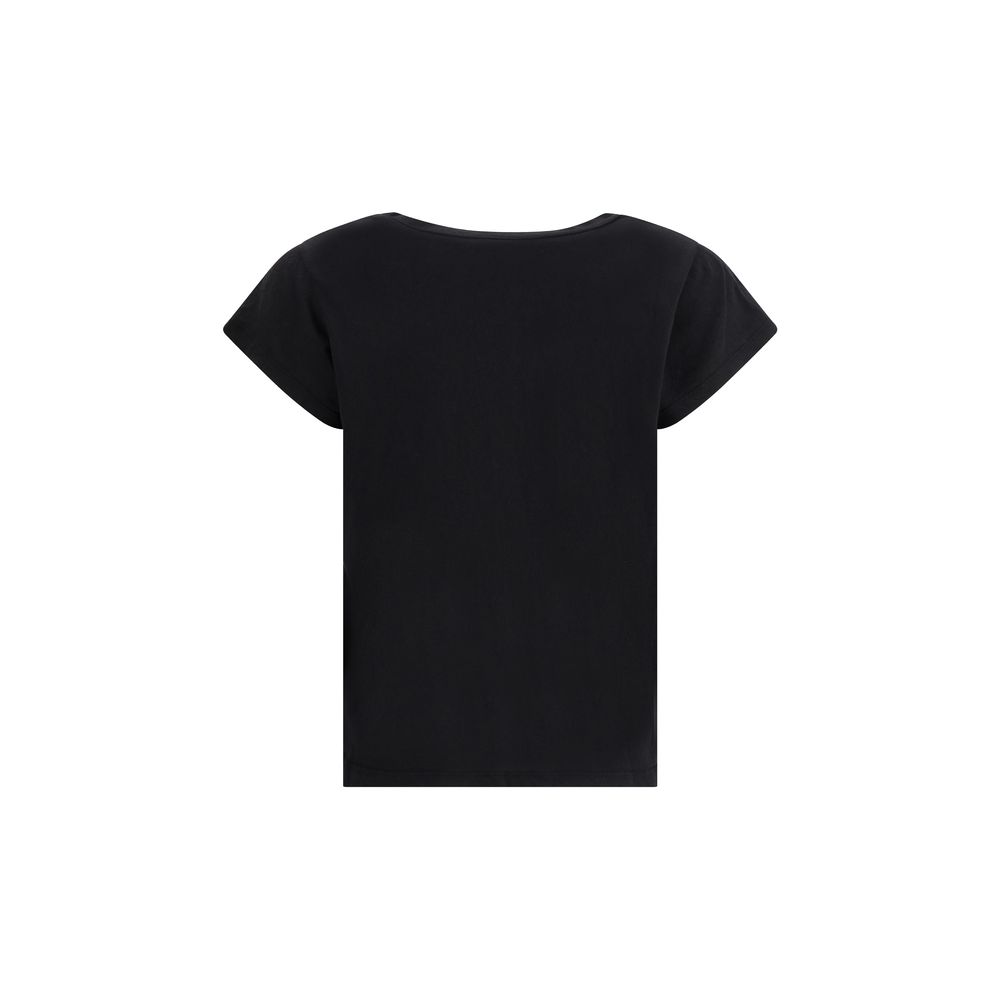 James Perse Black Cotton T-Shirt - immagine 2