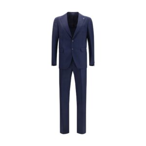 Tagliatore Blue Wool Two-Piece Suit