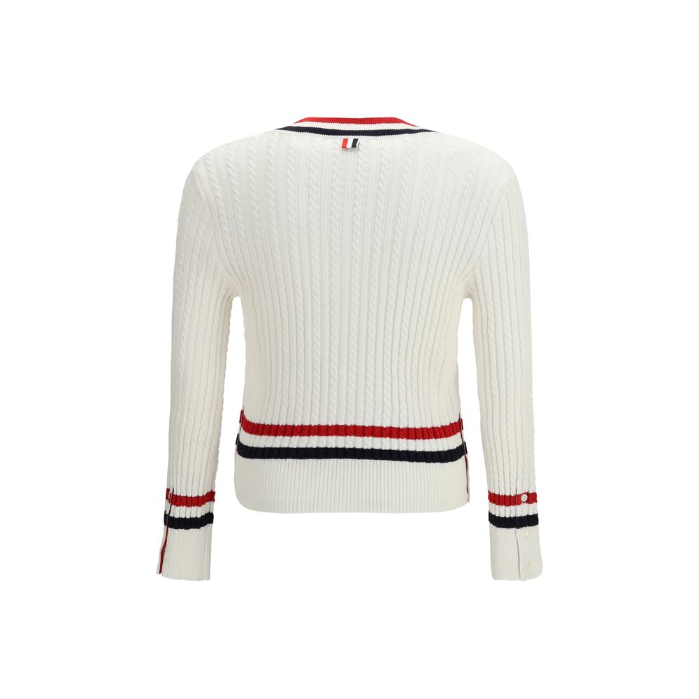 Thom Browne White Cotton Sweatshirt - immagine 2