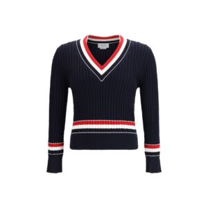 Thom Browne Blue Cotton Sweatshirt