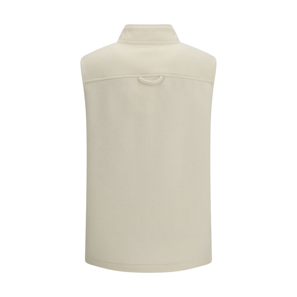 RIER Beige Wool Oves Aries Sleeveless Jacket - immagine 2