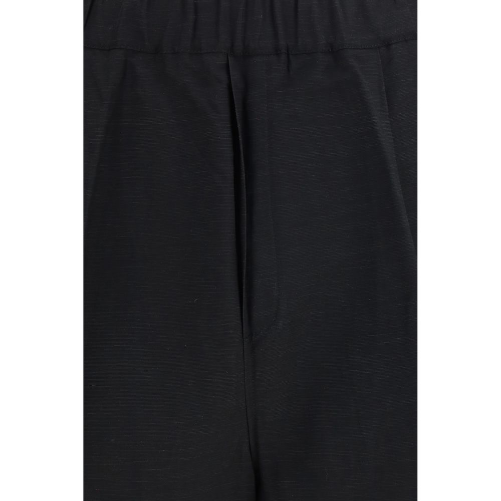 Laneus Black Viscose Bermuda Shorts - immagine 3