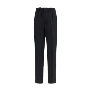 Laneus Black Viscose Casual Pants