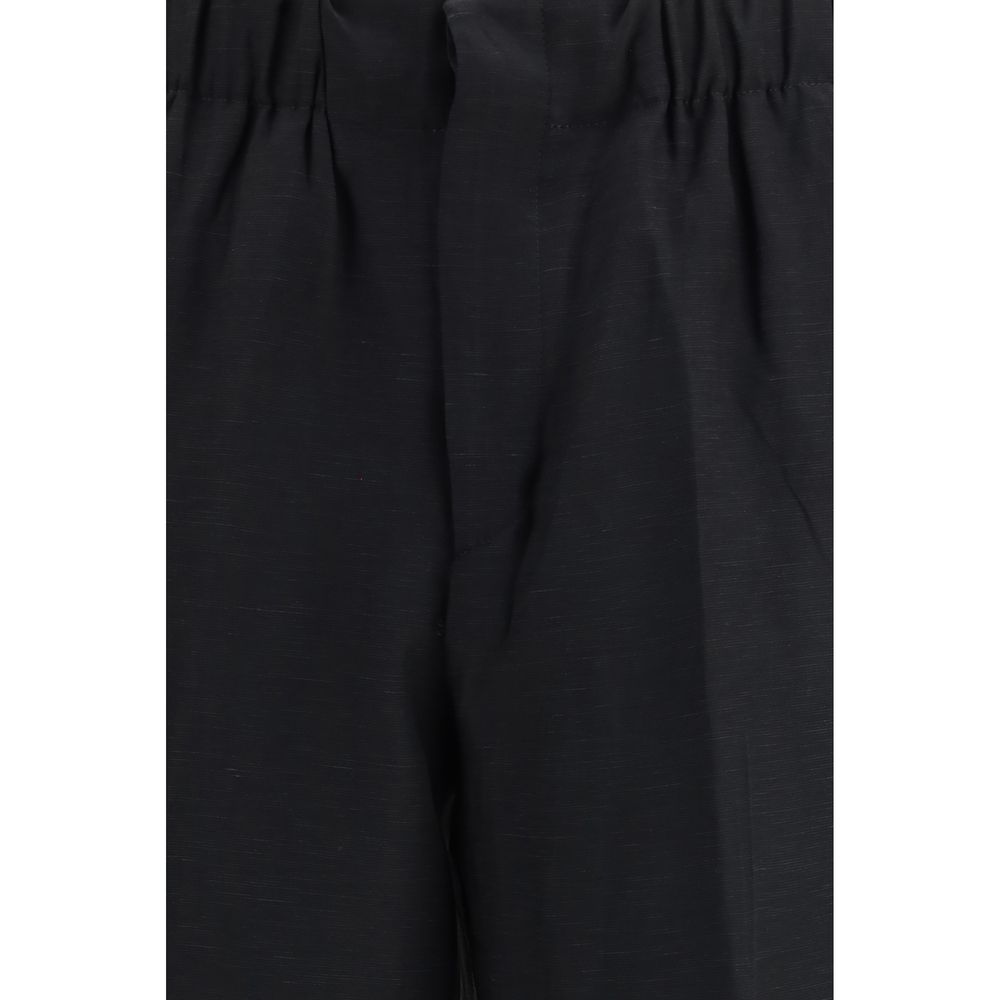 Laneus Black Viscose Casual Pants - immagine 3