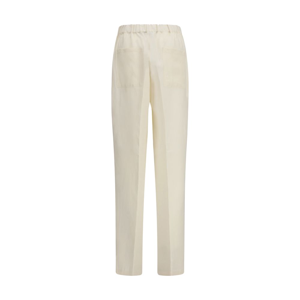 Laneus Beige Viscose Casual Pants - immagine 2