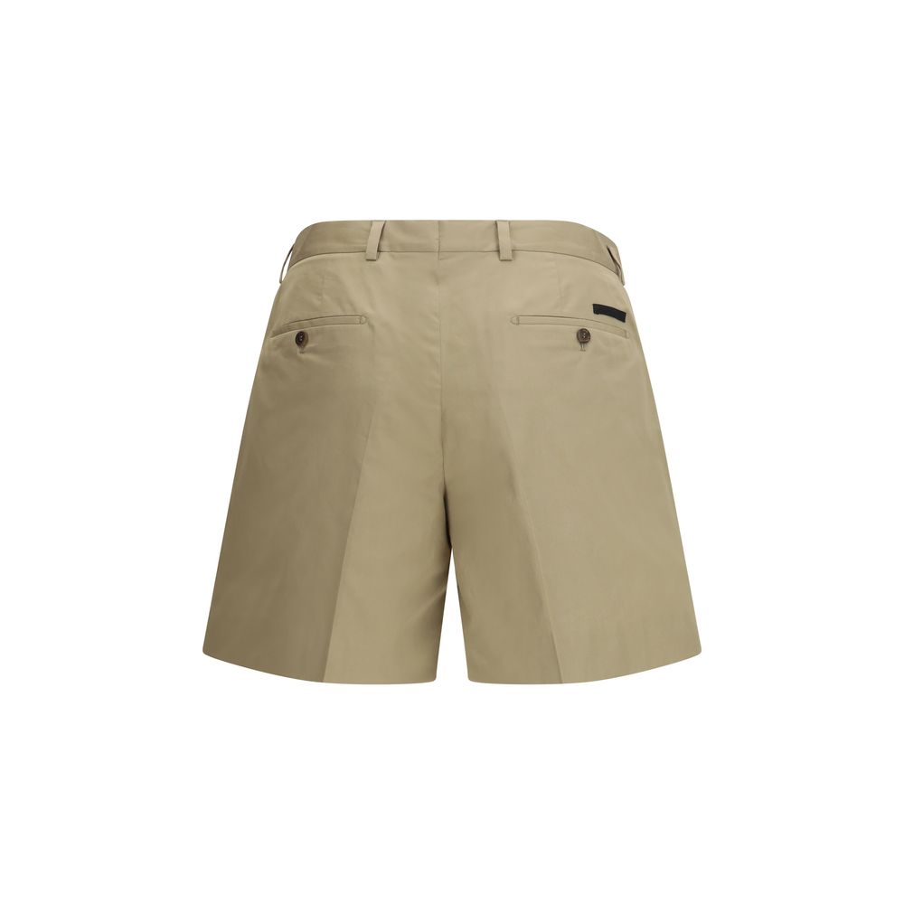 Prada Beige Cotton Bermuda Shorts - immagine 2