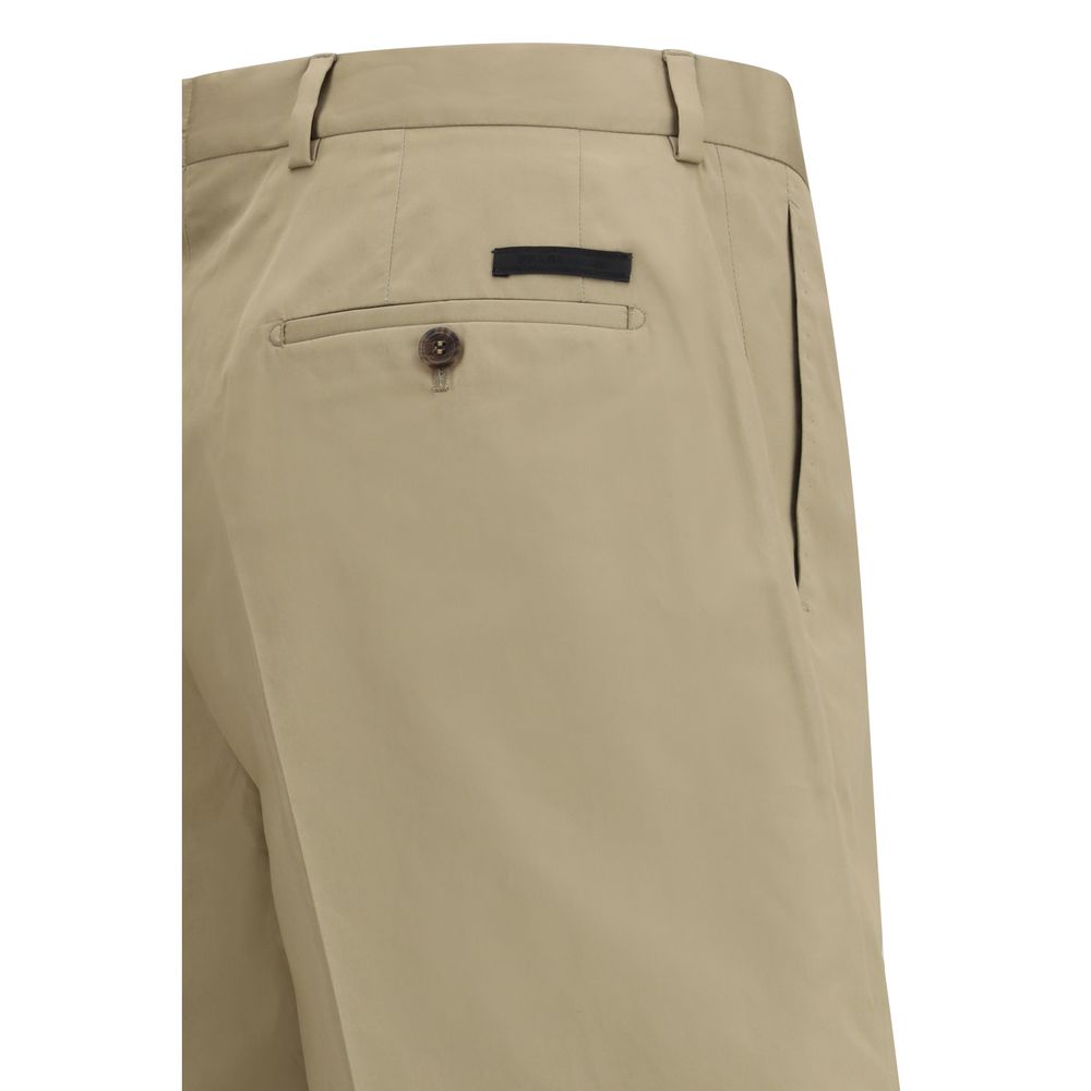 Prada Beige Cotton Bermuda Shorts - immagine 3