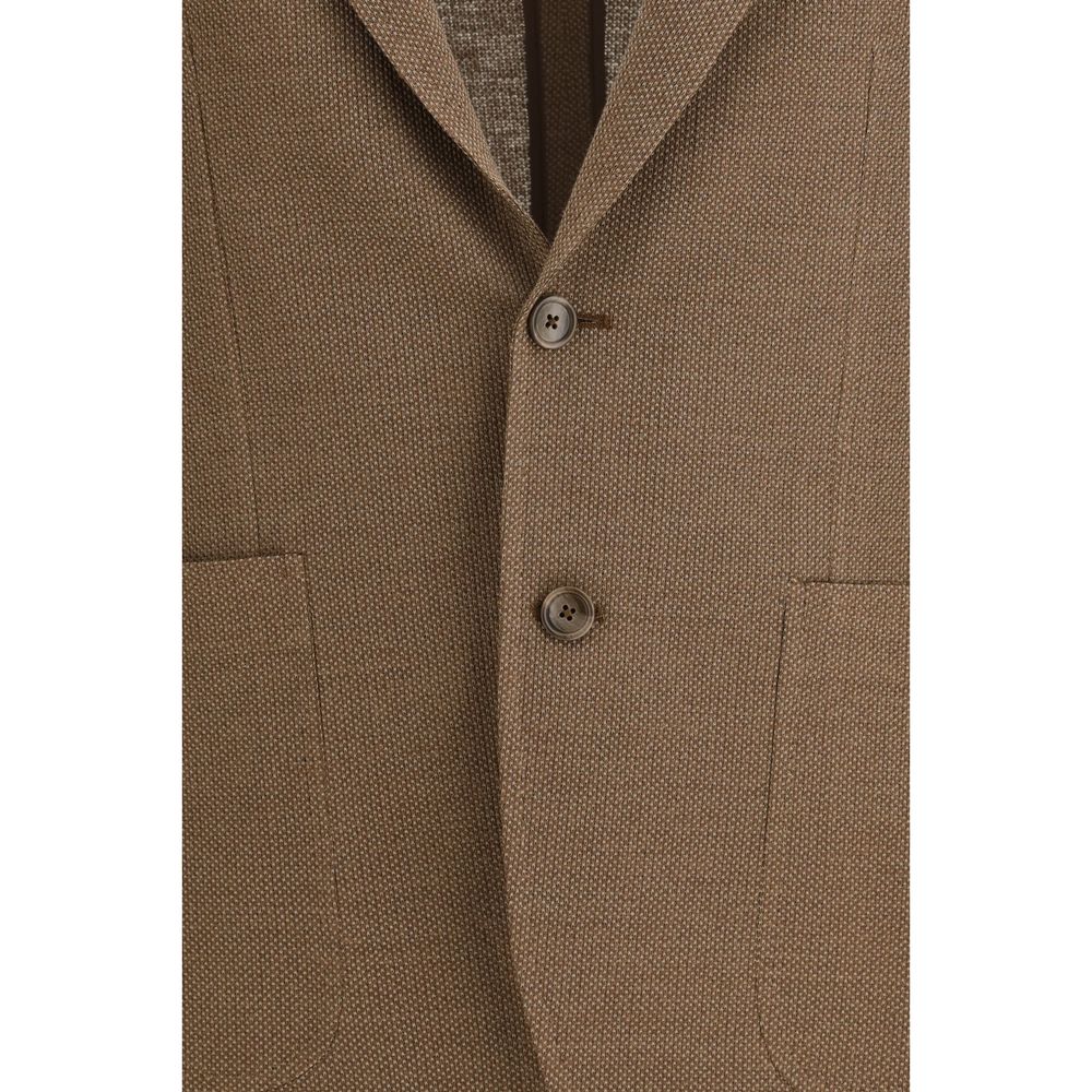 Tagliatore Brown Linen Blazer - immagine 3