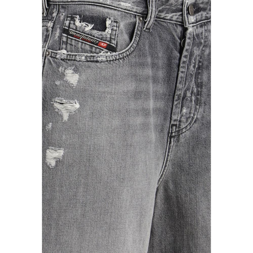 Diesel Gray Cotton Bermuda Shorts - immagine 3
