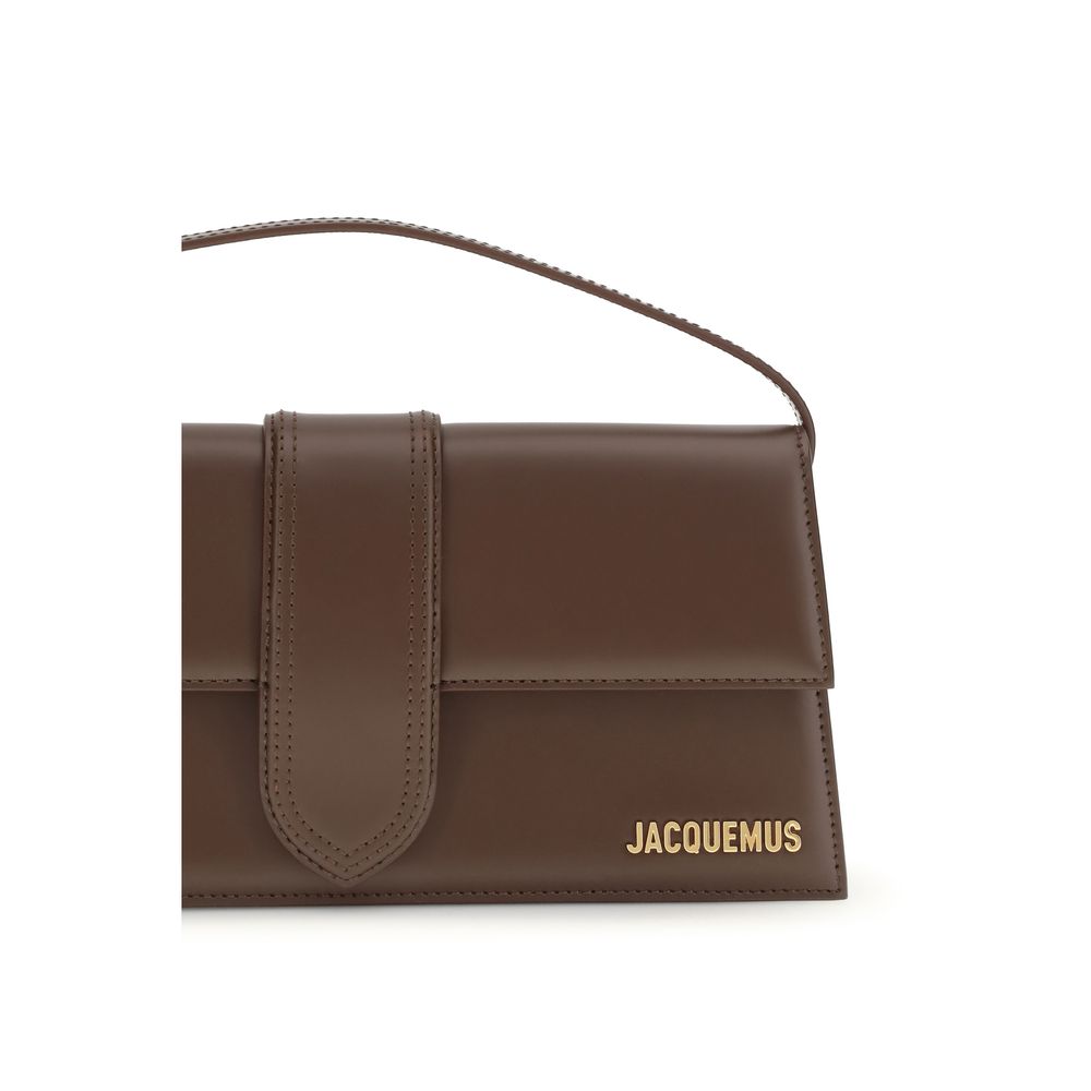 Jacquemus Brown Calf Leather Bos Taurus Shoulder Bag - immagine 4