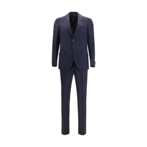 Lardini Blue Wool Two-Piece Suit