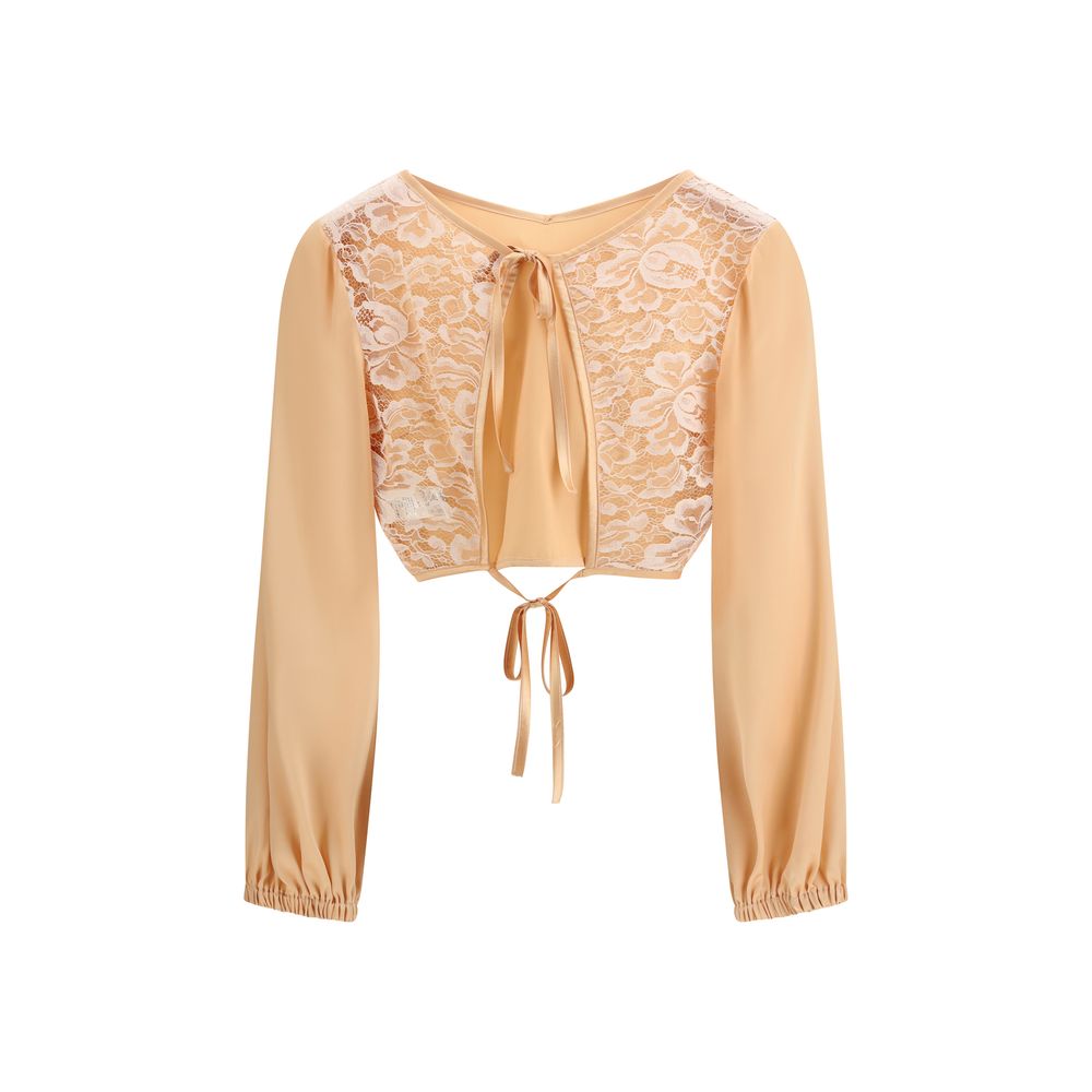 Kristina Ti Orange Silk Blouse - immagine 2