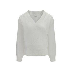 Brunello Cucinelli White Linen T-Shirt
