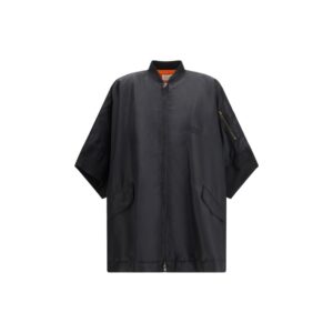 MM6 Black Polyamide Cloacks