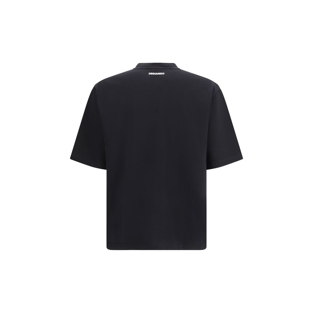 Dsquared² Black Cotton T-Shirt - immagine 2