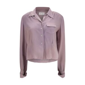 Maison Margiela Purple Silk Shirt