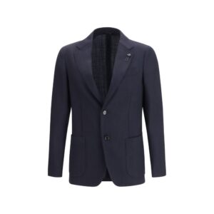 Lardini Blue Wool Blazer