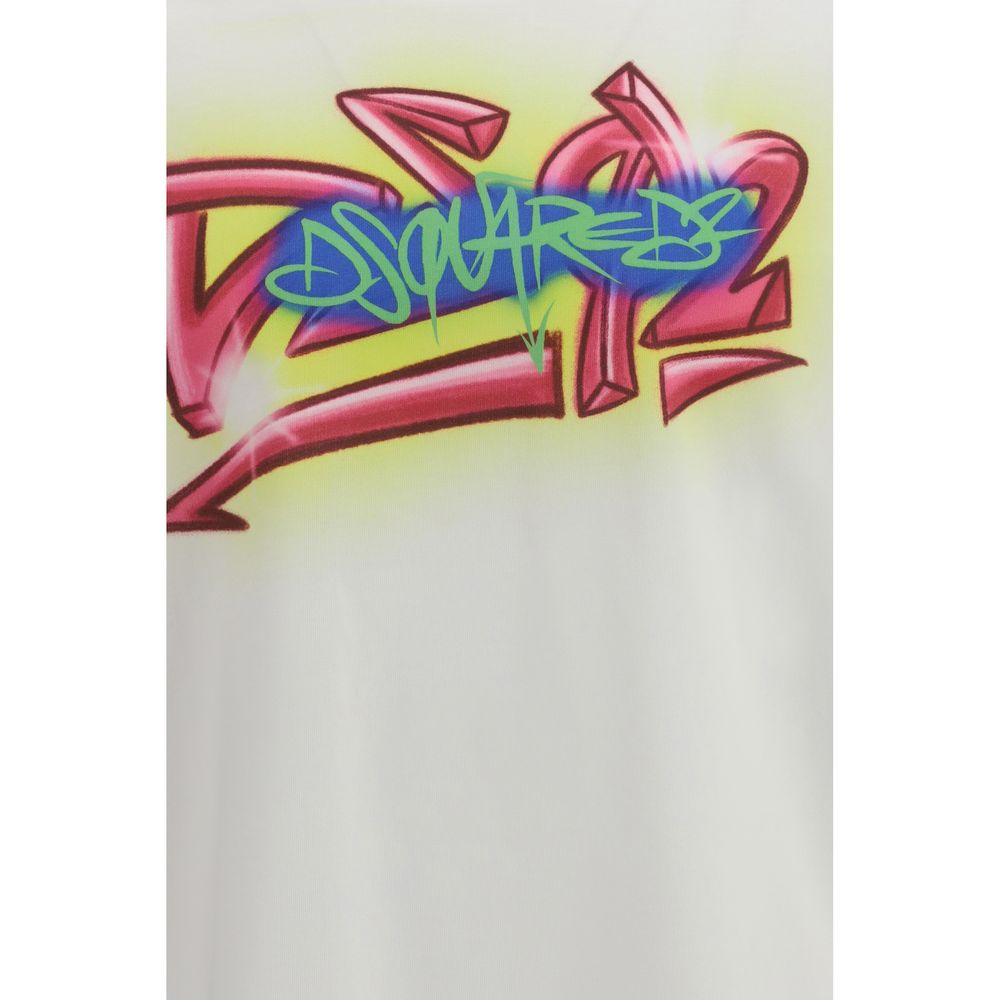 Dsquared² White Cotton T-Shirt - immagine 3