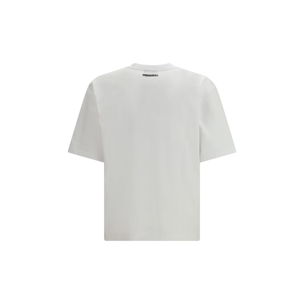 Dsquared² White Cotton T-Shirt - immagine 2