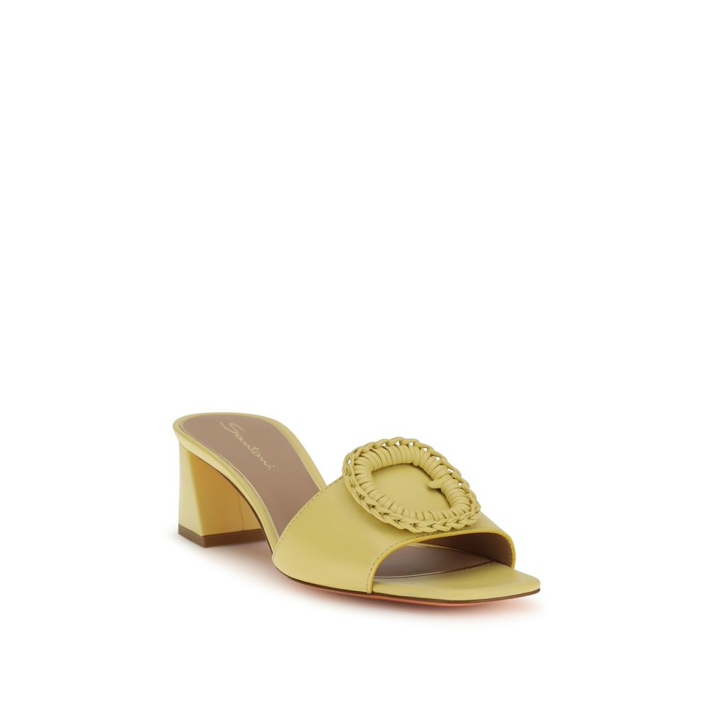 Santoni Bicolor Calf Leather Bos Taurus Sandals - immagine 2