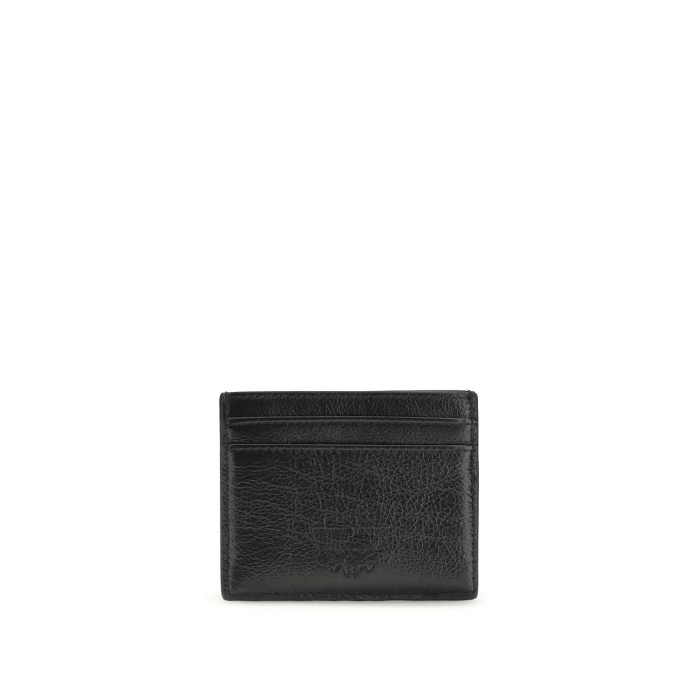PINKO Black Calf Leather Bos Taurus Wallet - immagine 2