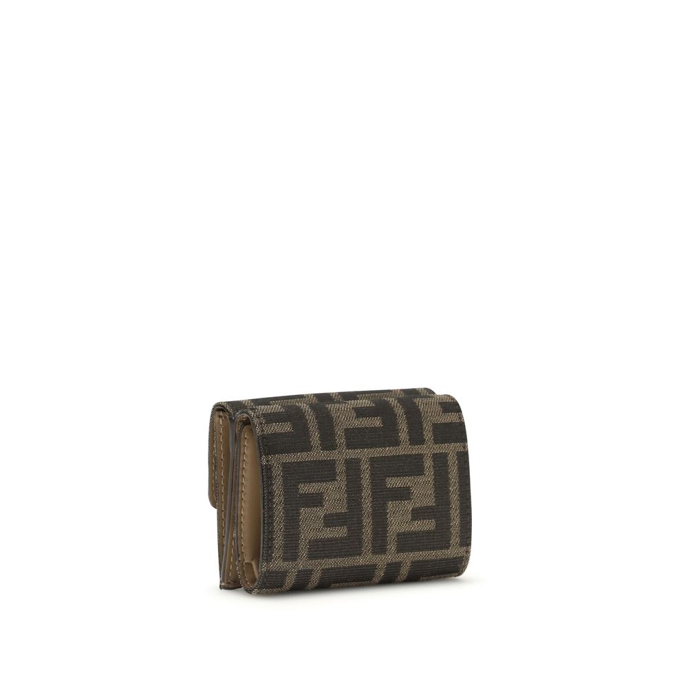 Fendi Brown Fabric Wallet - immagine 2