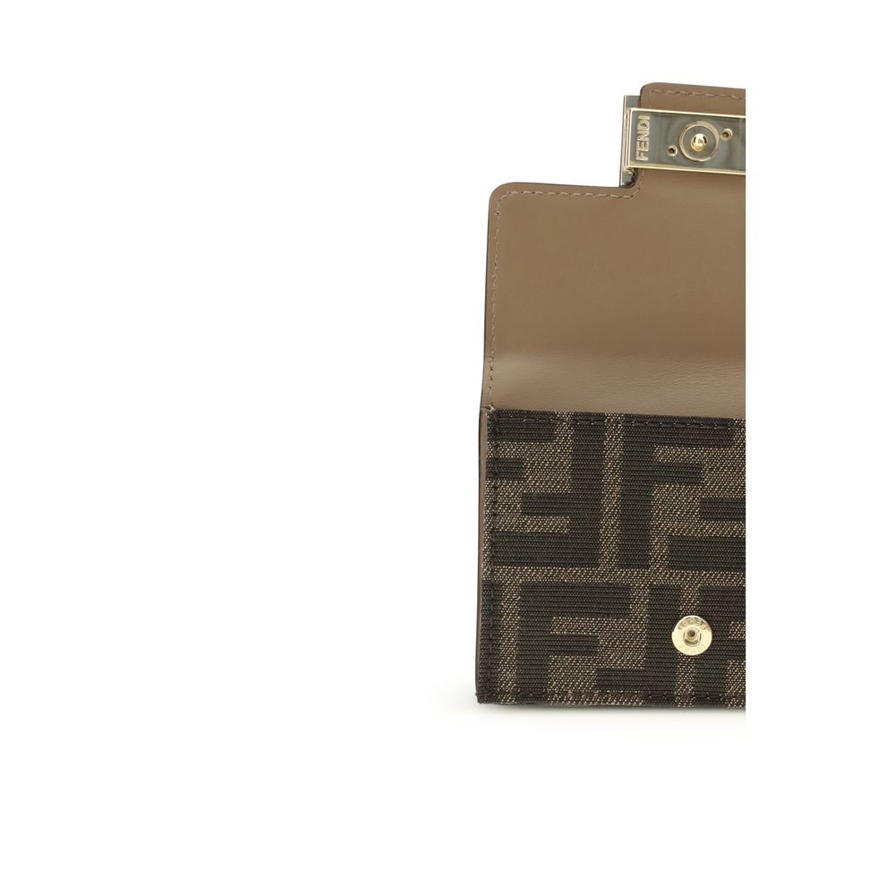Fendi Brown Fabric Wallet - immagine 3
