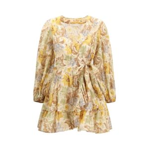 Zimmermann Bicolor Cotton Casual Dress