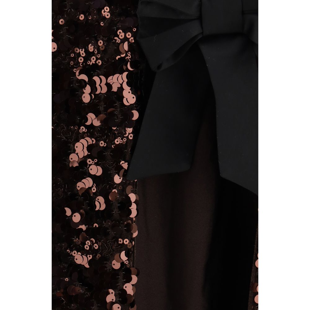 Ganni Brown Polyester Blouse - immagine 3