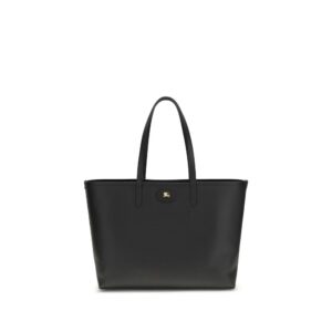 Burberry Black Calf Leather Bos Taurus Shoulder Bag