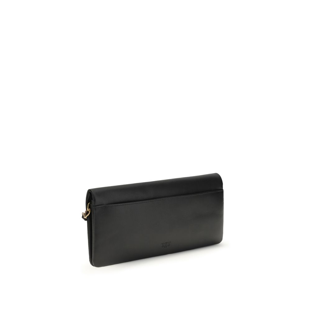PINKO Black Calf Leather Bos Taurus Clutch Bag - immagine 3