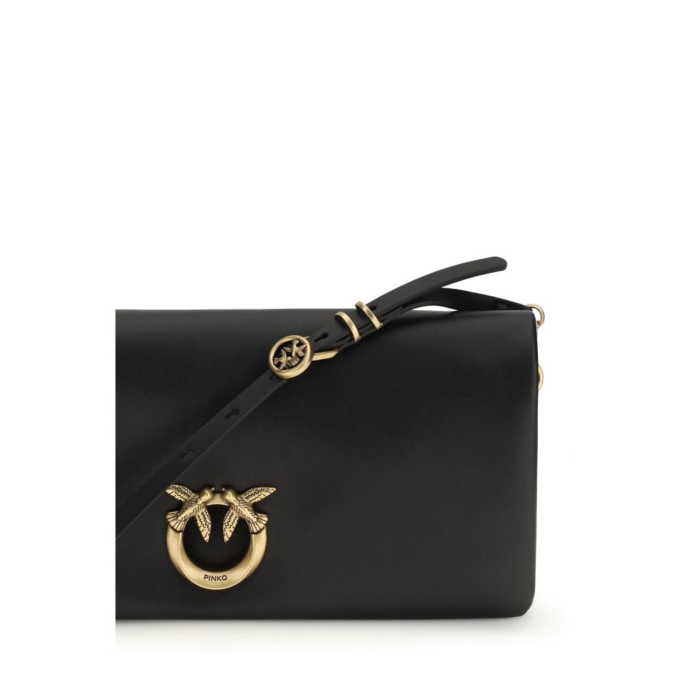PINKO Black Calf Leather Bos Taurus Clutch Bag - immagine 4
