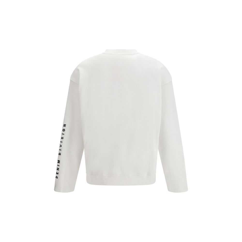 Diesel White Cotton Sweatshirt - immagine 2