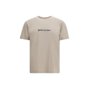 Off-White Beige Cotton T-Shirt