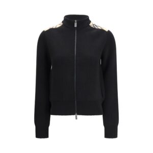 Burberry Black Wool Cardigan