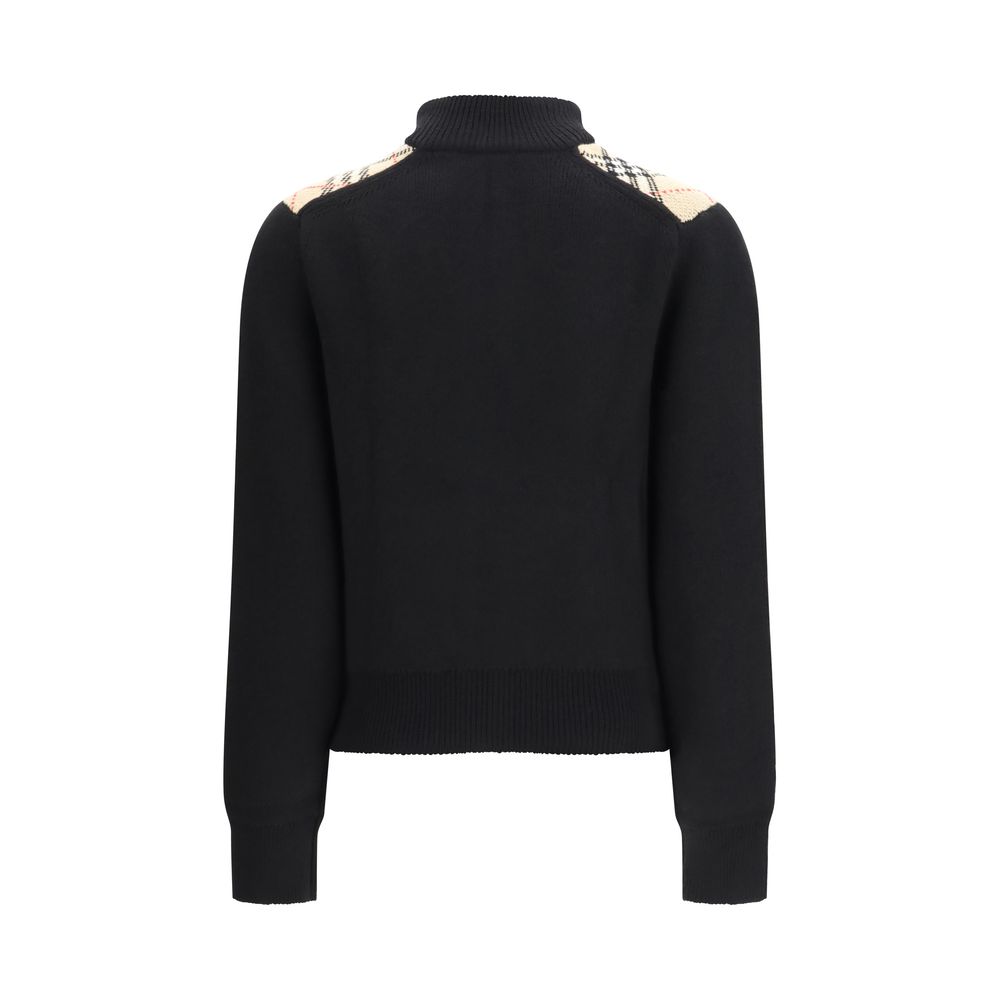 Burberry Black Wool Cardigan - immagine 2