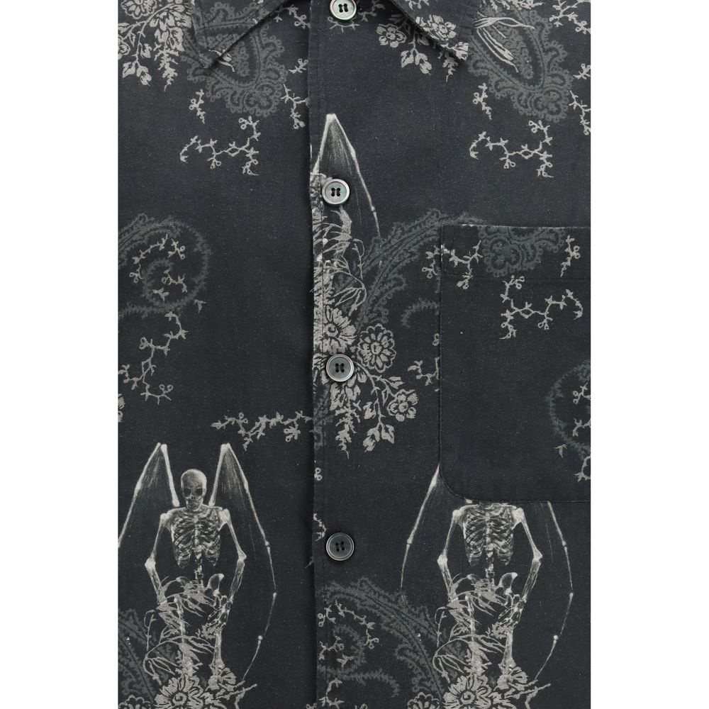 Our Legacy Gray Cotton Pattern Shirt - immagine 3