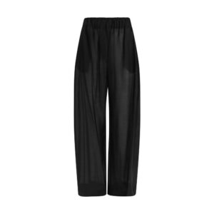 The Latest Black Lyocell Casual Pants