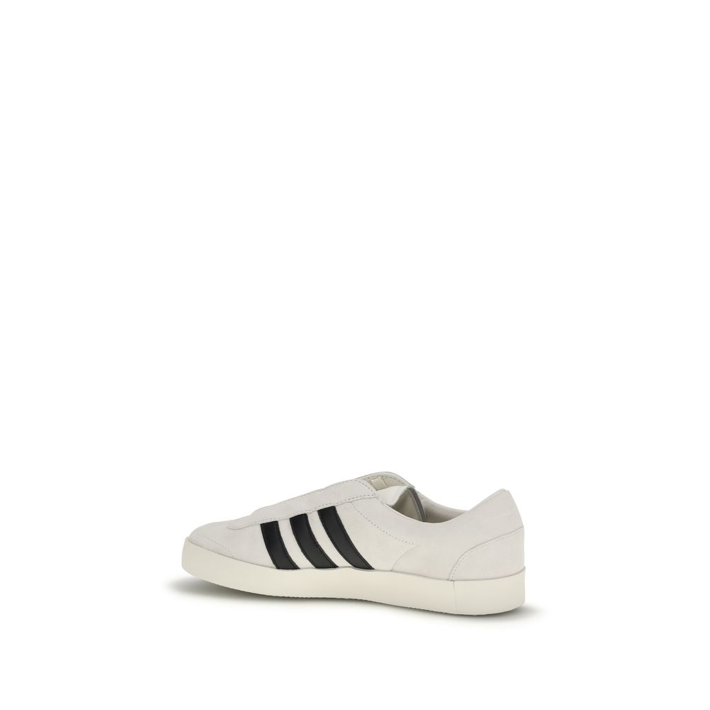 Y-3 Beige Calf Leather Bos Taurus Low Top Sneakers - immagine 3