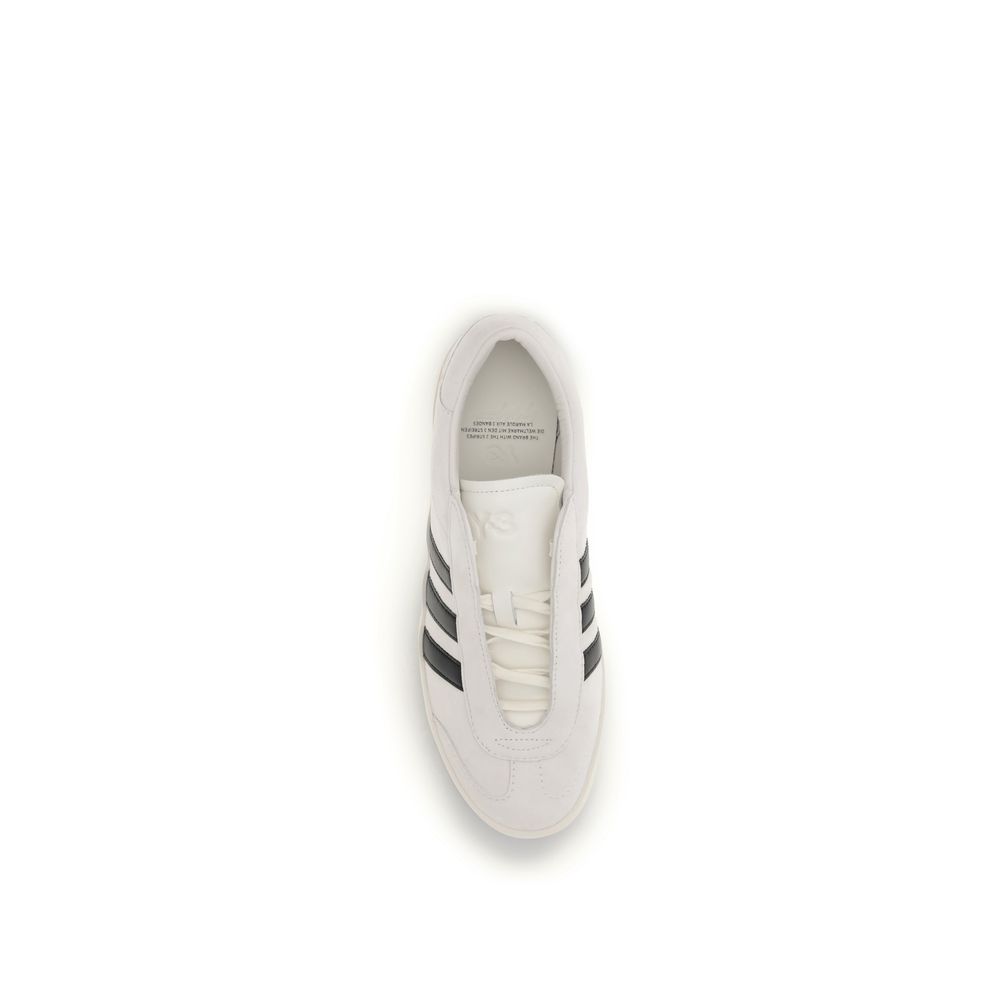 Y-3 Beige Calf Leather Bos Taurus Low Top Sneakers - immagine 4