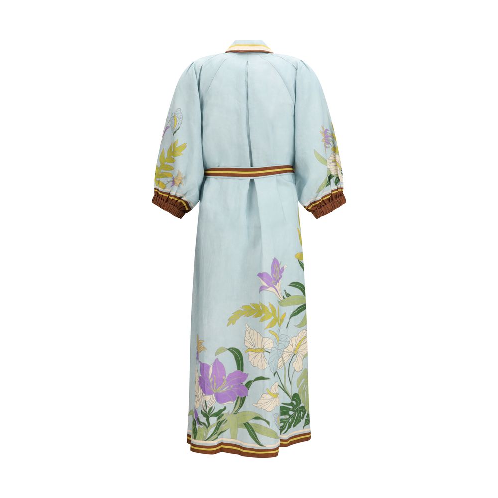 Alemais Multicolor Linen Casual Dress - immagine 2