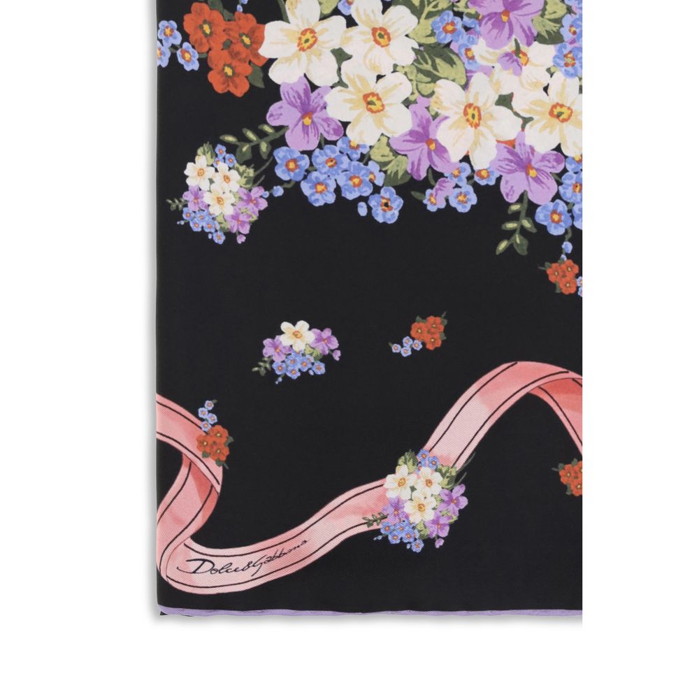 Dolce & Gabbana Multicolor Silk Scarf - immagine 3