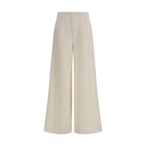 Max Mara Pure Beige Polyamide Flared Pants
