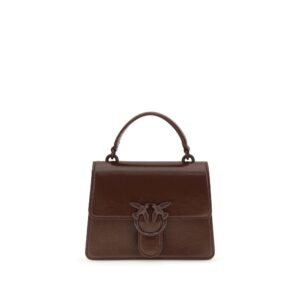 PINKO Brown Goatskin Handbag