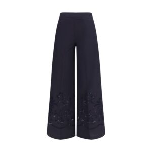 Forte_Forte Blue Cotton Casual Pants
