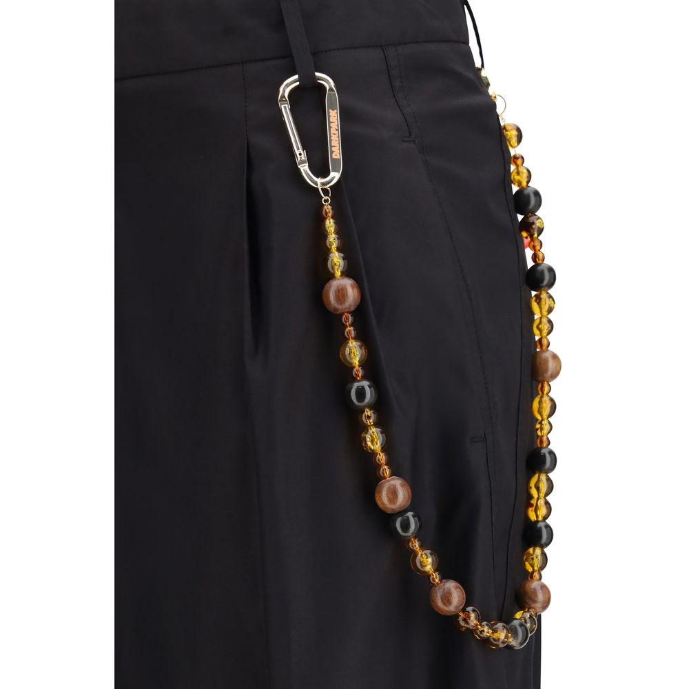 Darkpark Black Cotton Casual Pants - immagine 3