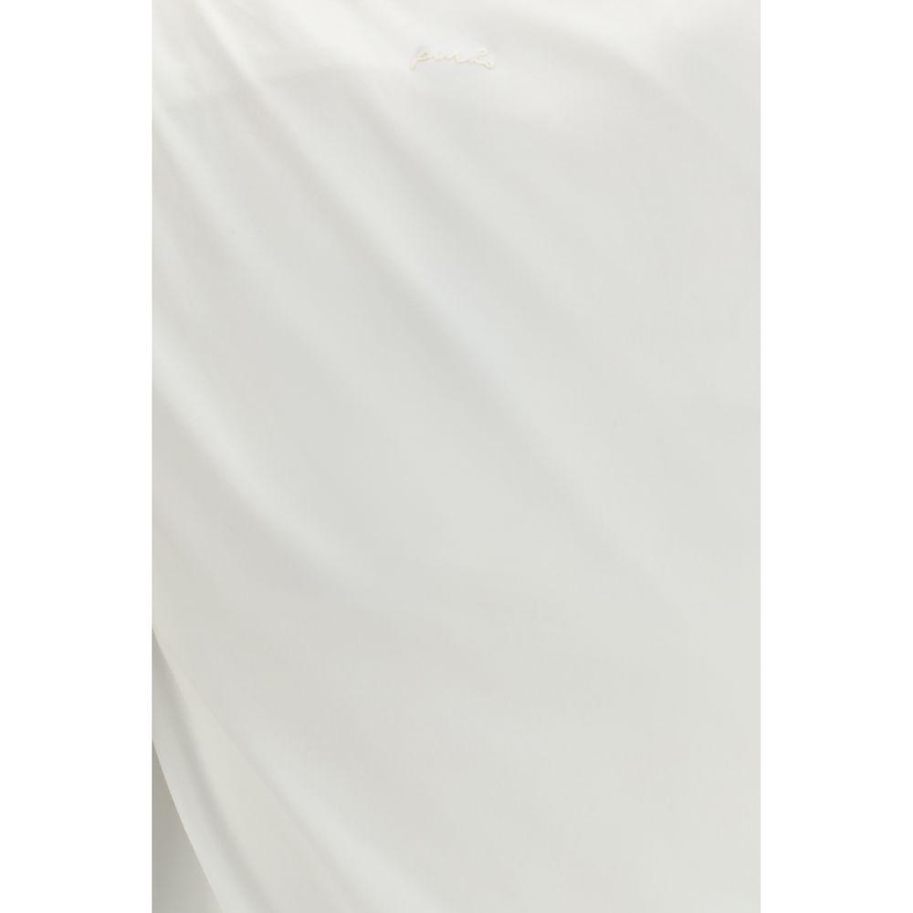 PINKO White Cotton Sleeveles T-Shirt - immagine 3