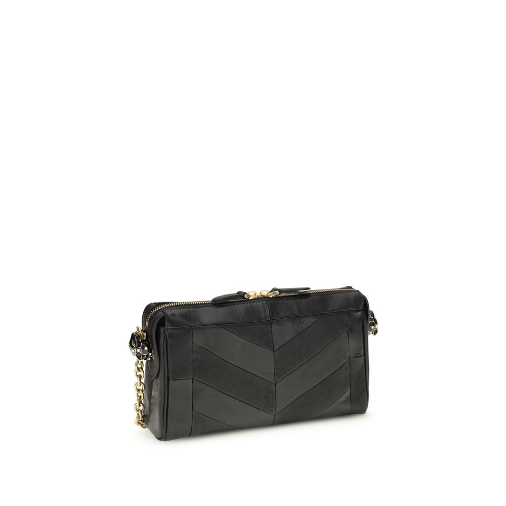 Valentino Garavani Black Lamb Ovis Aries Aries Shoulder Bag - immagine 3